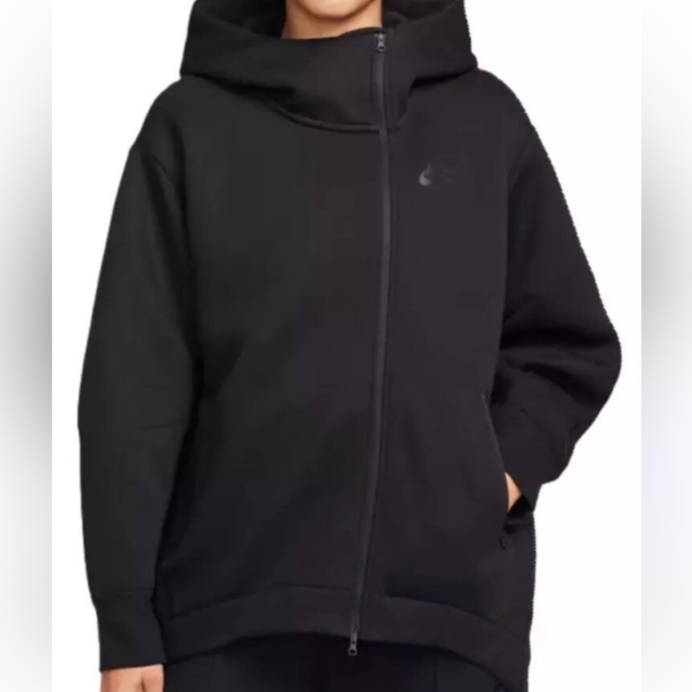 Nike Women's Tech Fleece Oversized Full-Zip Hoodie Black Size XL